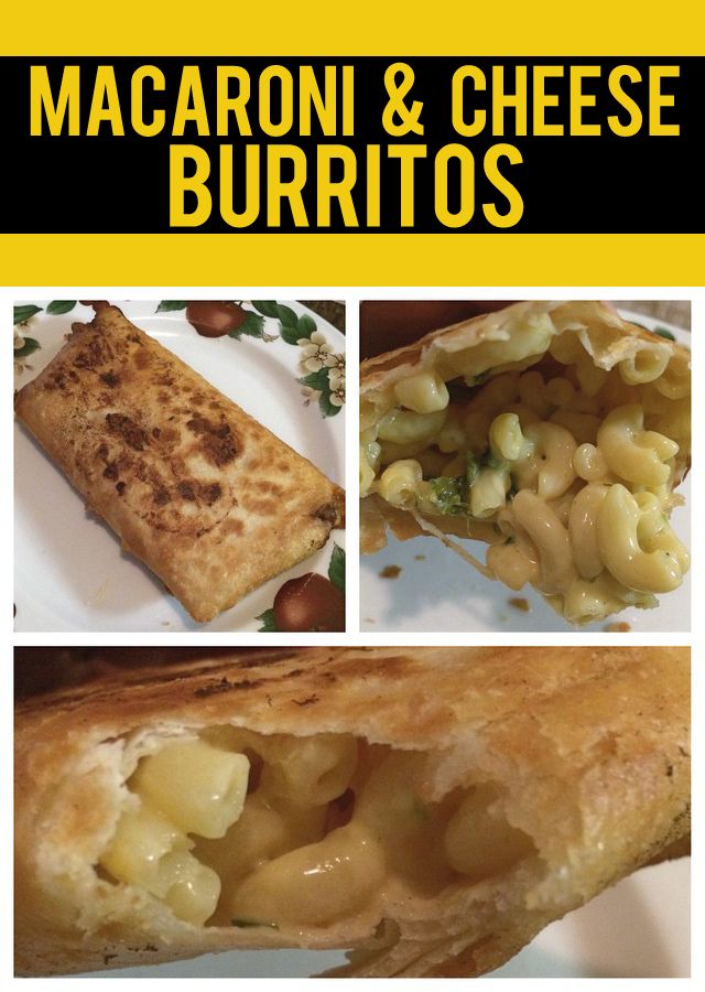Come Fly With Us Recipe Mac & Cheese Burritos